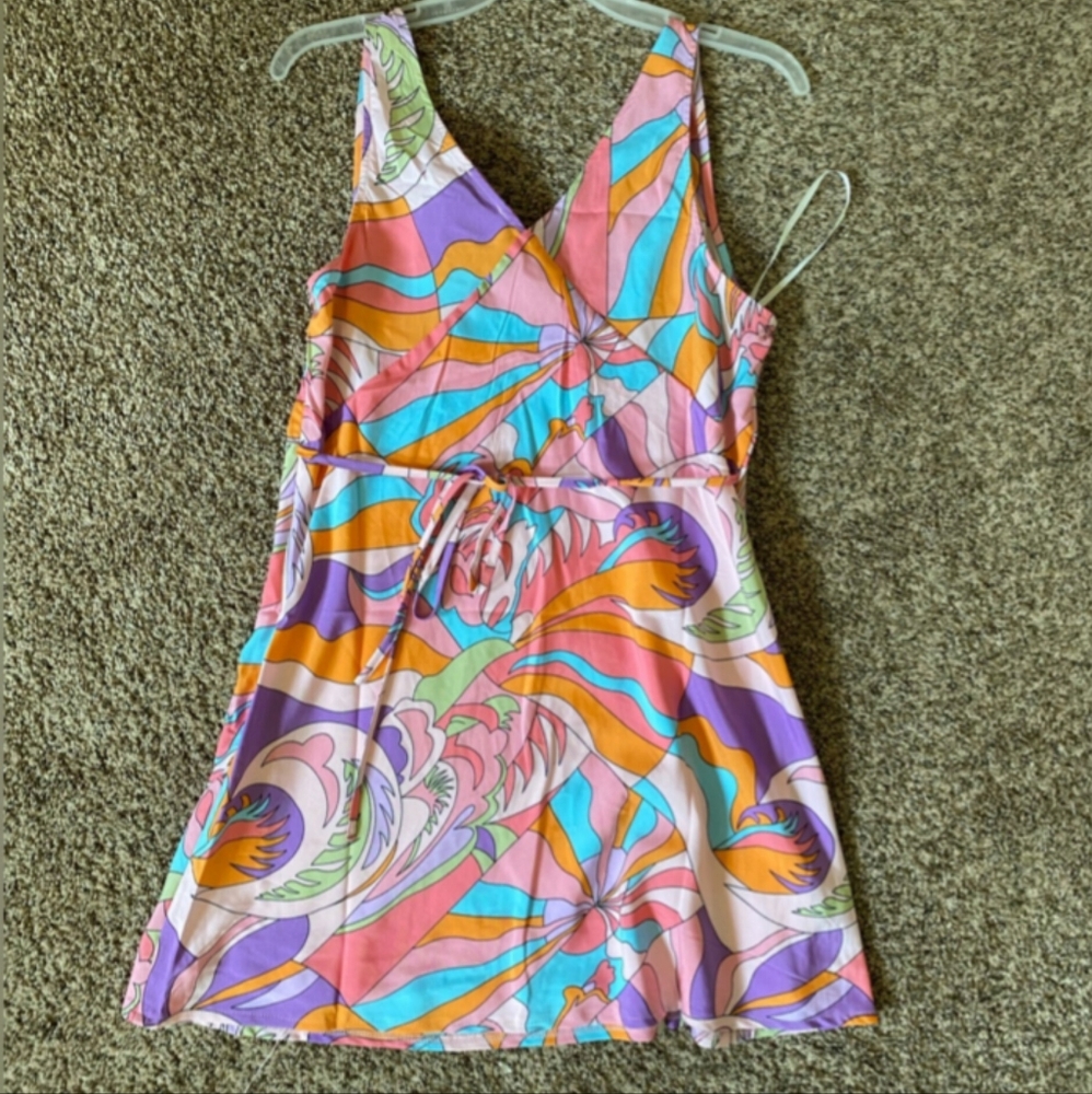 NEW Princess Polly Retro Multi-Color Dress - Picture 2 of 2